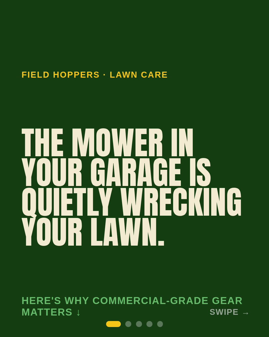 Commercial mowing — Field Hoppers